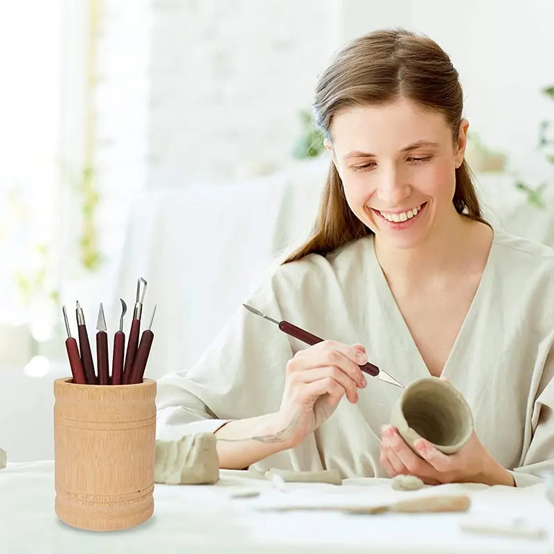 Artist's 6-Piece Wooden Potter - Wood Chisel Set 评论和价格