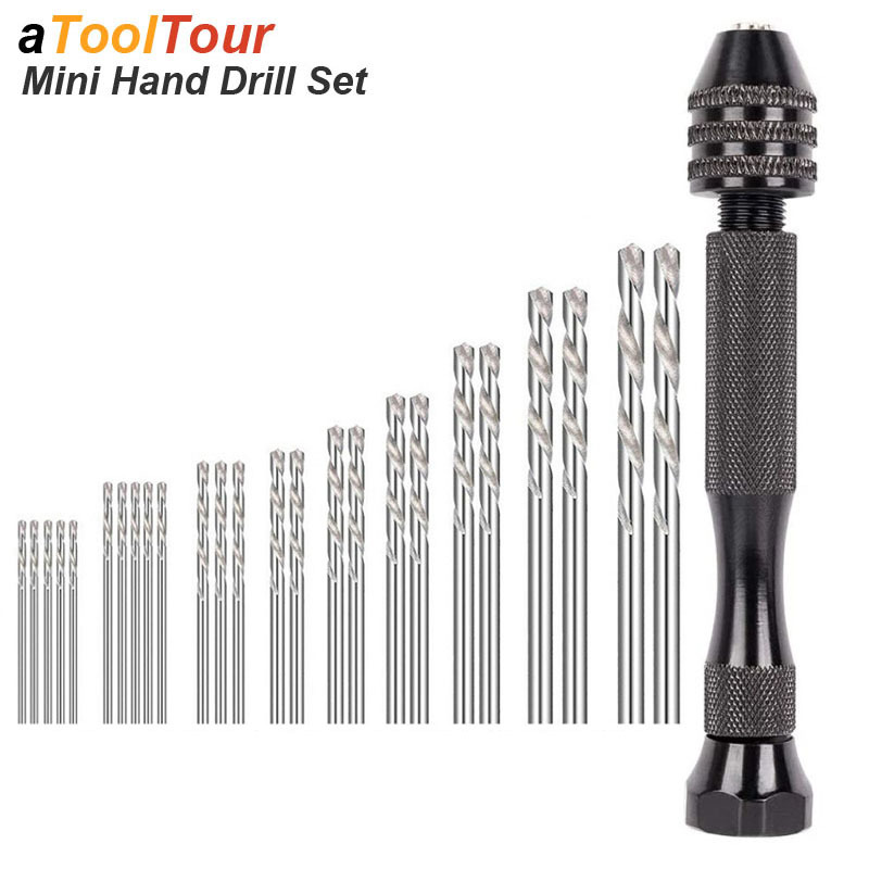 Micro Mini Hand Drill Bits Set - Woodworking Resin 评论和价格