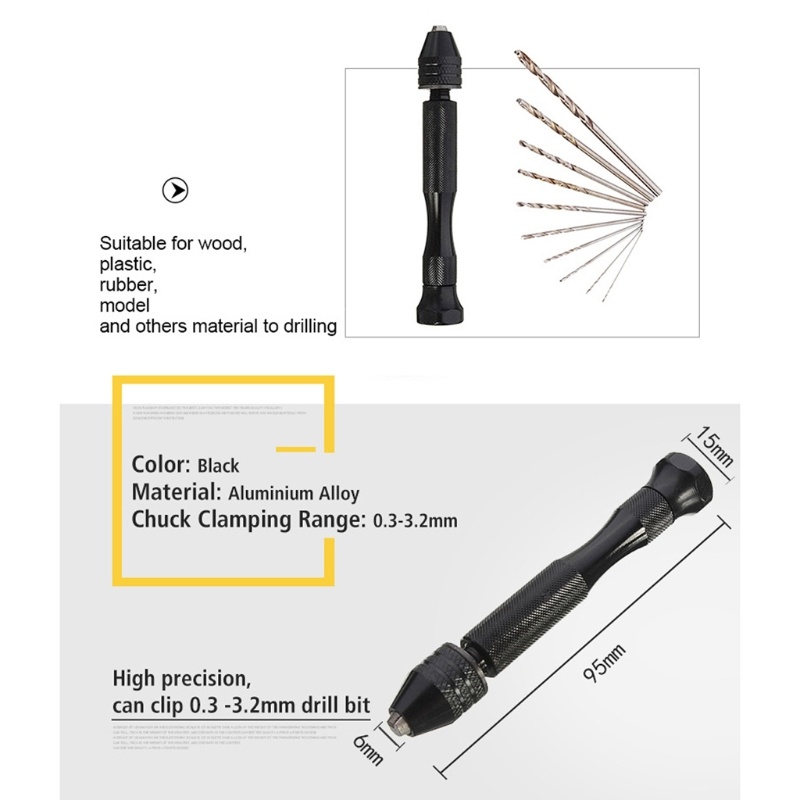 Micro Mini Hand Drill Bits Set - Woodworking Resin 评论和价格
