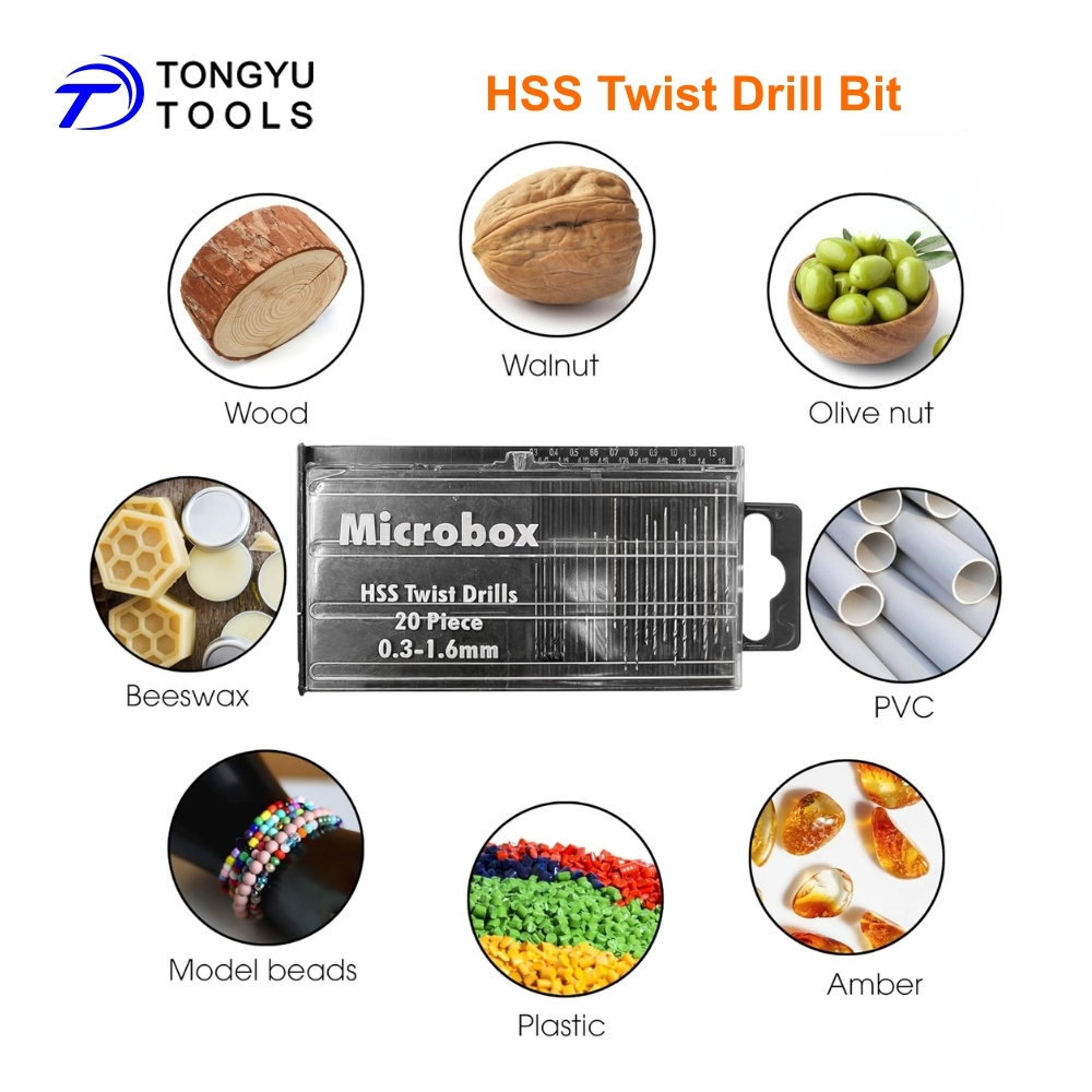 Micro Mini Twist Drill Bit Set - Woodworking Resin 评论和价格