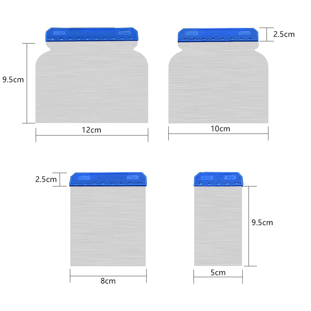 4pcs/Set Scraper Putty Knife B - Drawknife Blade 评论和价格